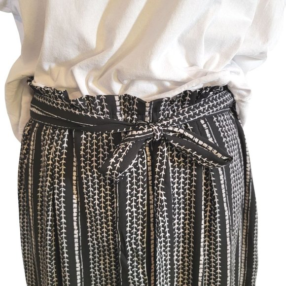 Loose Paper Bag Belted Tie Baggy  Pants Size M - Picture 10 of 12